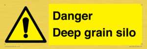 Danger Deep grain silo